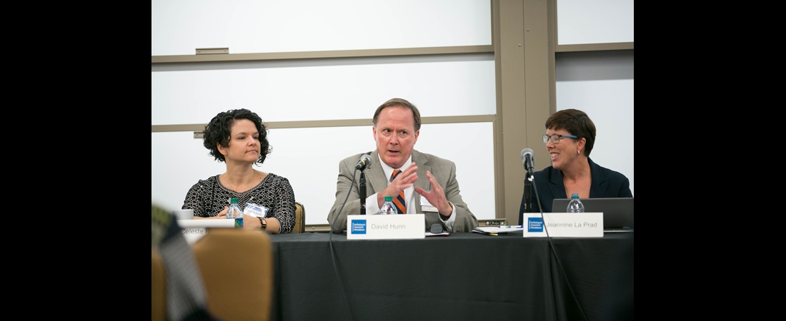 David Hunn speaking at The Investing in America's Workforce capstone conference